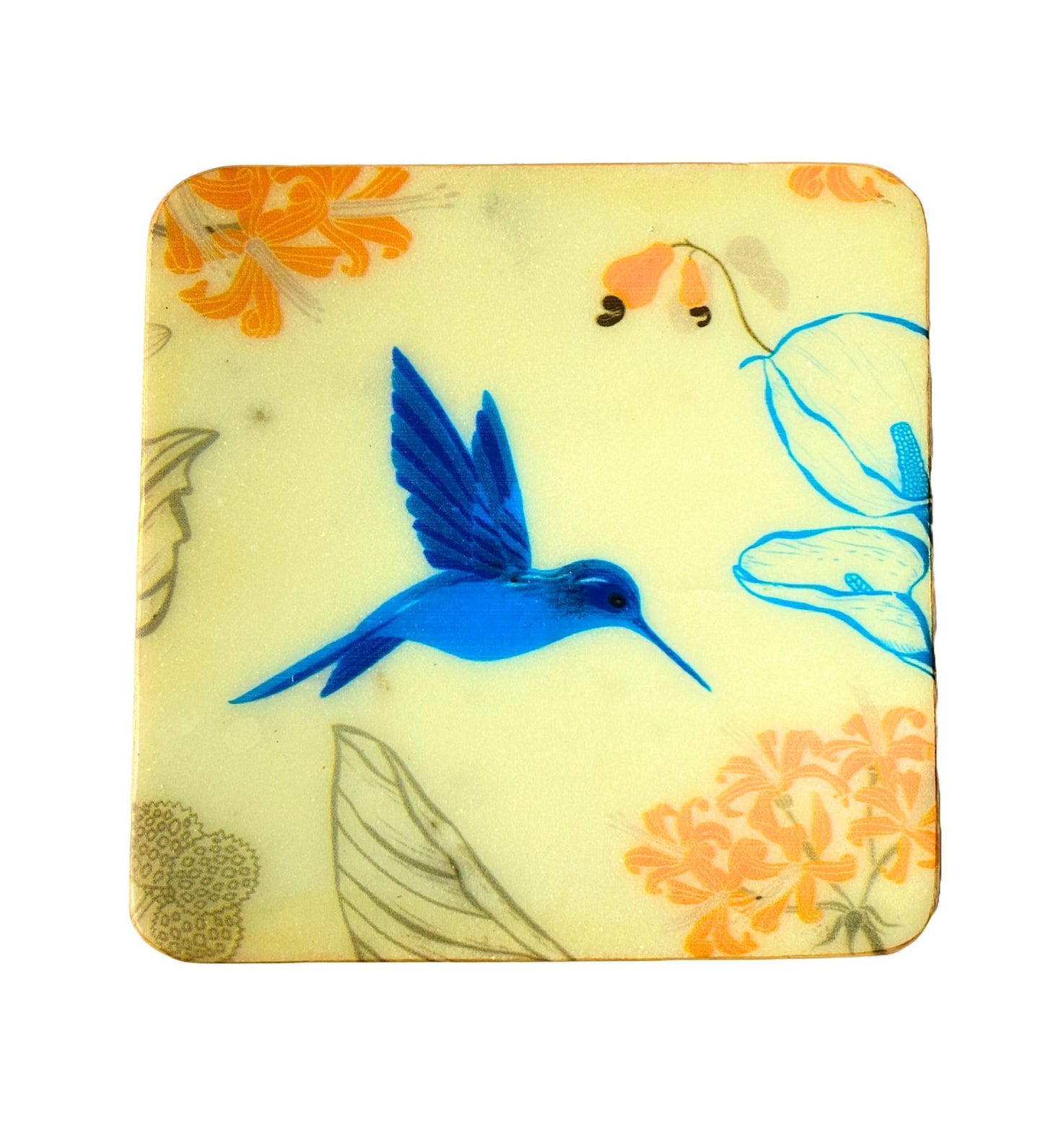 The Petal's Hum - Marble Coaster