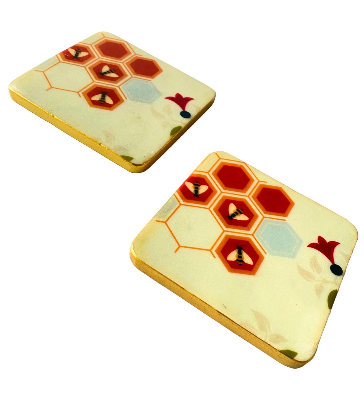 Flo and Beehold! - Marble Coaster