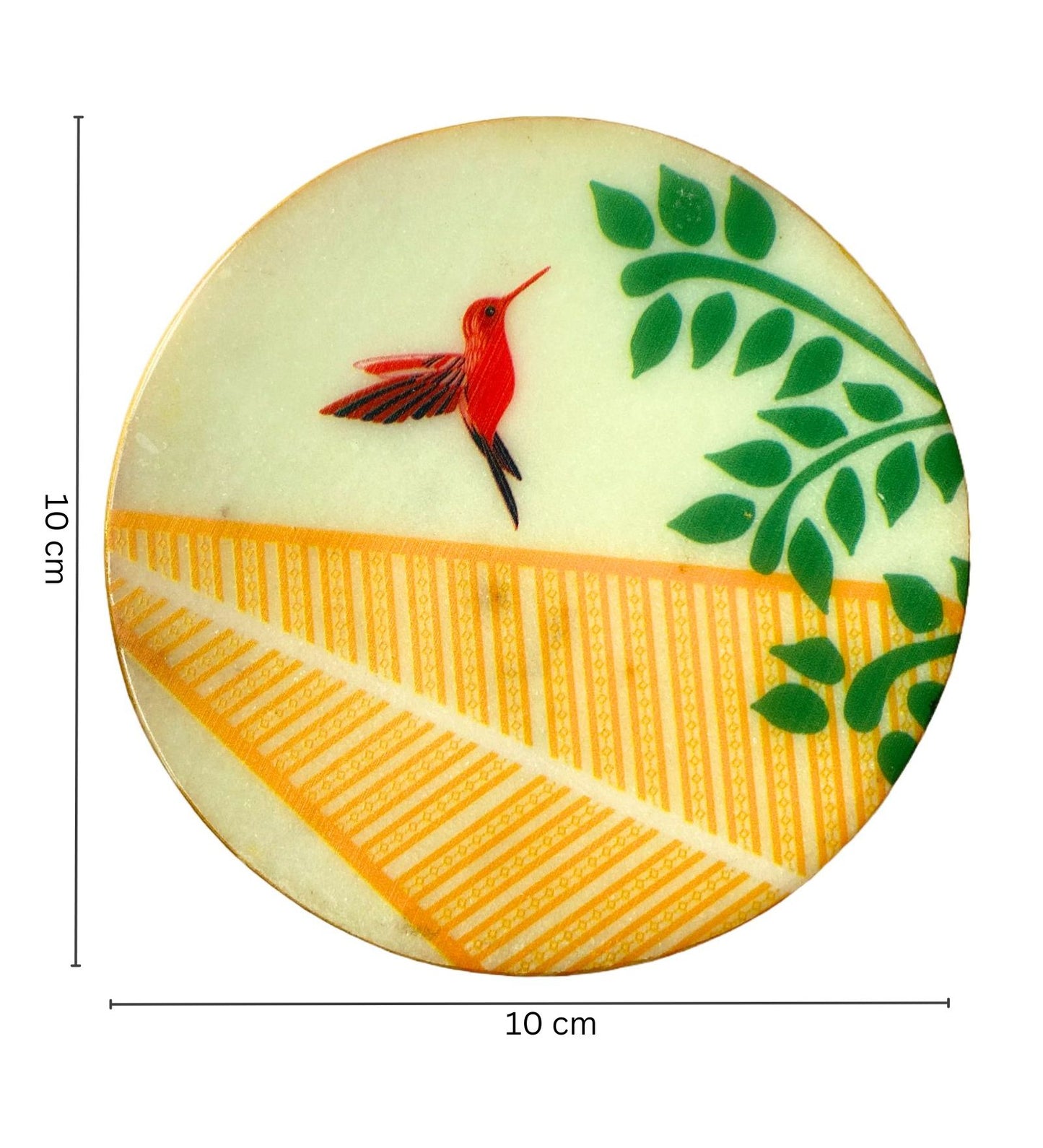 The Petal's Hum (Red) - Marble Coaster