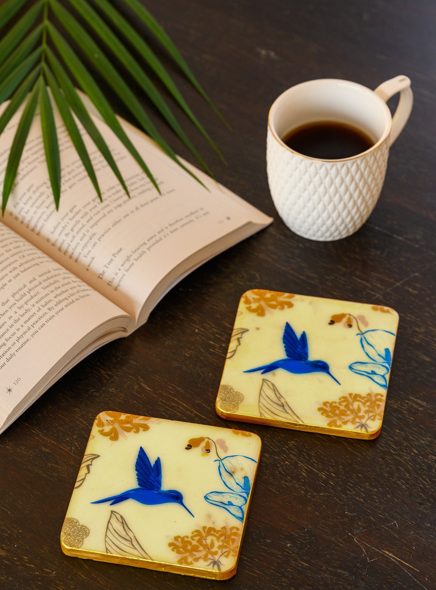 The Petal's Hum - Marble Coaster