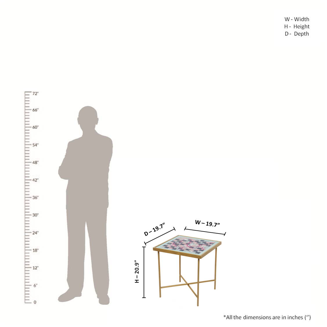 The Colourful Chase - Patio Table