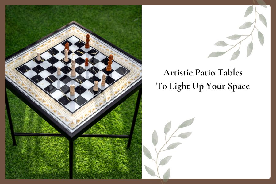 Artistic patio tables to light up your outdoor space