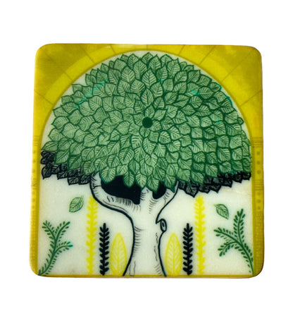 The Indo-Rome Tree - Marble Coaster