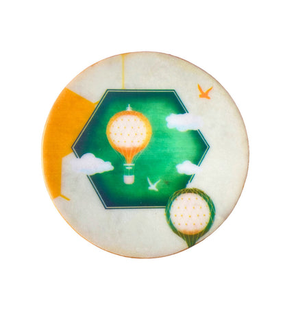 A Seashell’s Skyward Journey (Green) - Marble Coaster