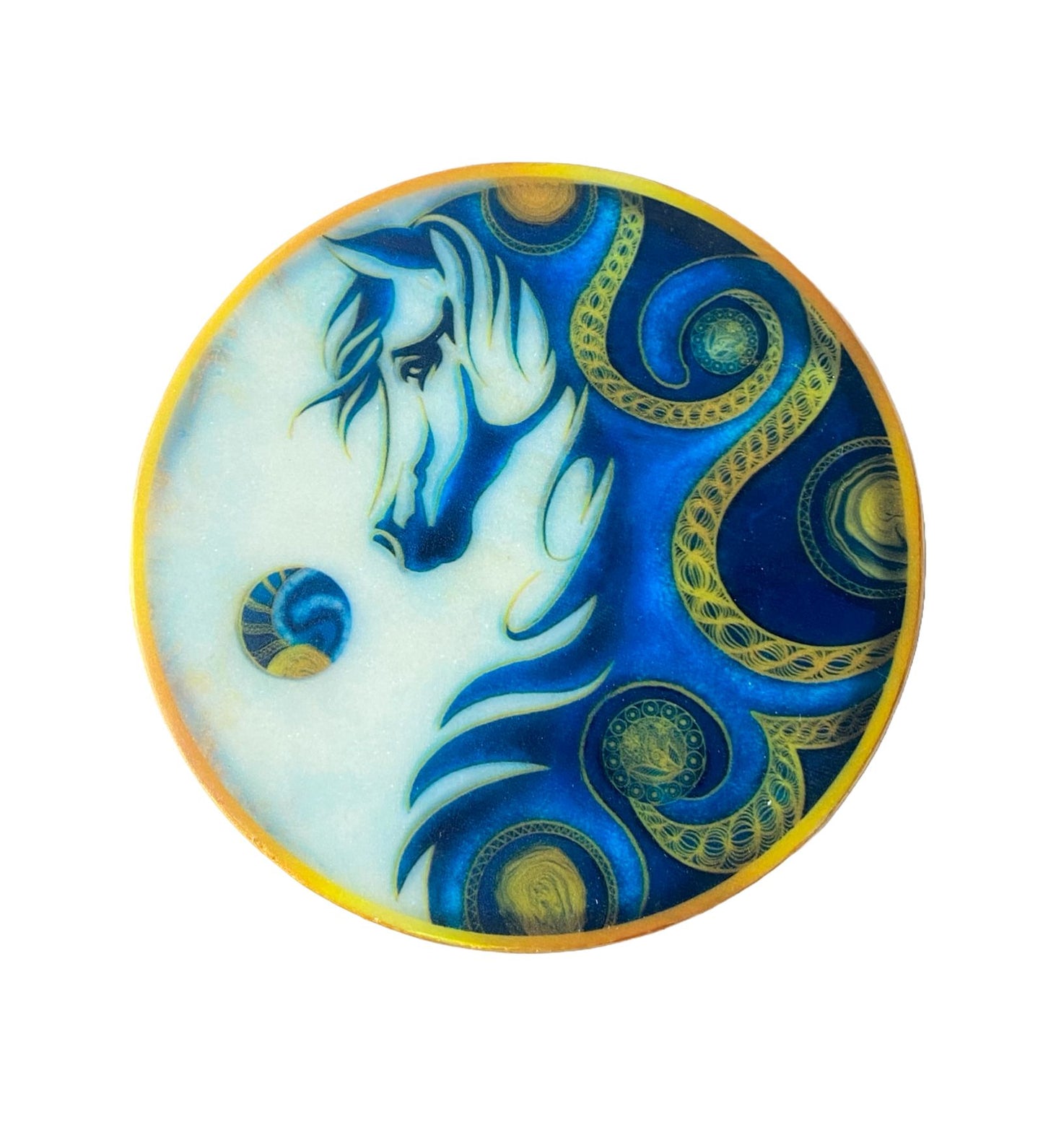 The Silver Stallion - Marble Coaster