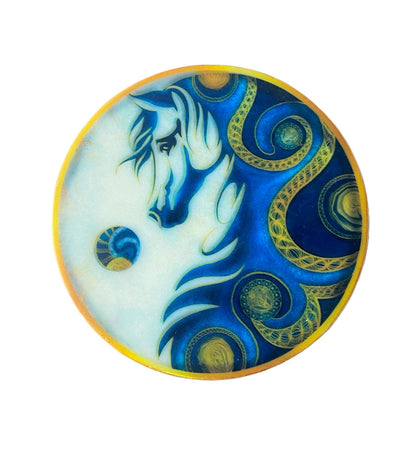 The Silver Stallion - Marble Coaster