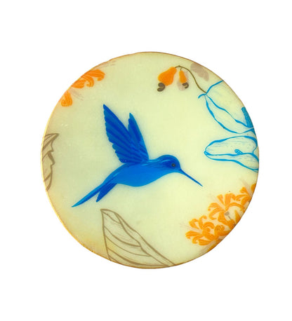 The Petal's Hum - Marble Coaster