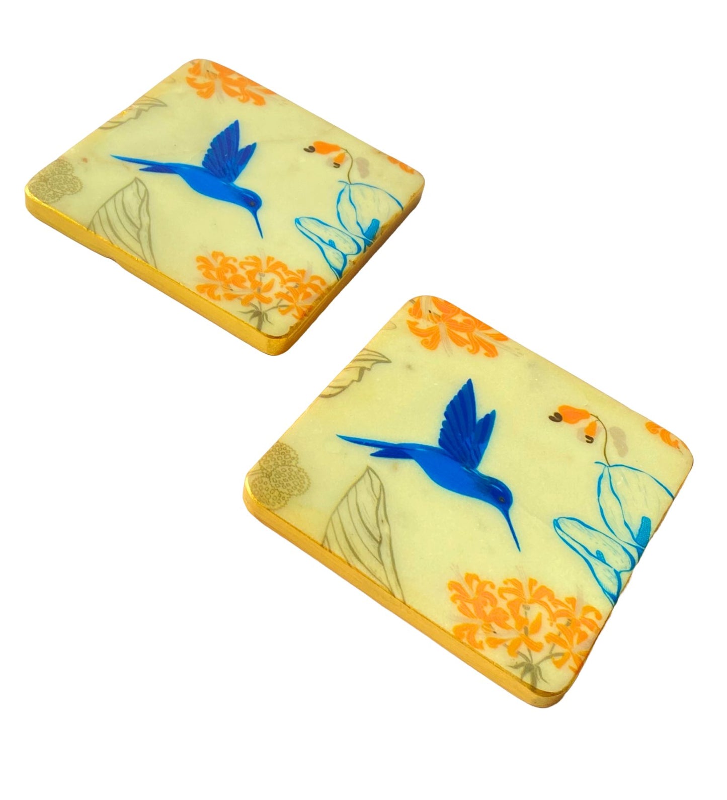 The Petal's Hum - Marble Coaster