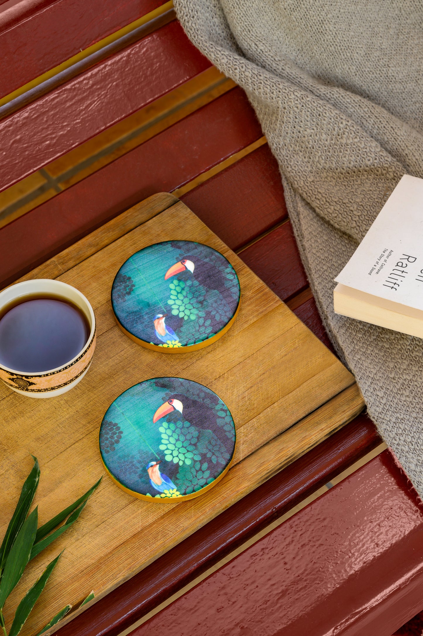 Birds Of Feather - Marble Coaster