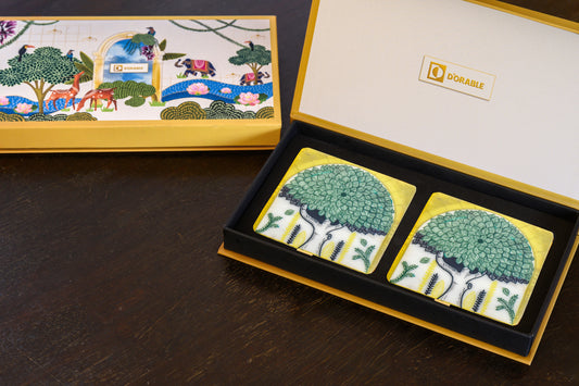 The Indo-Rome Tree - Marble Coaster