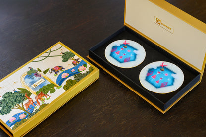 A Seashell’s Skyward Journey (Blue) - Marble Coaster