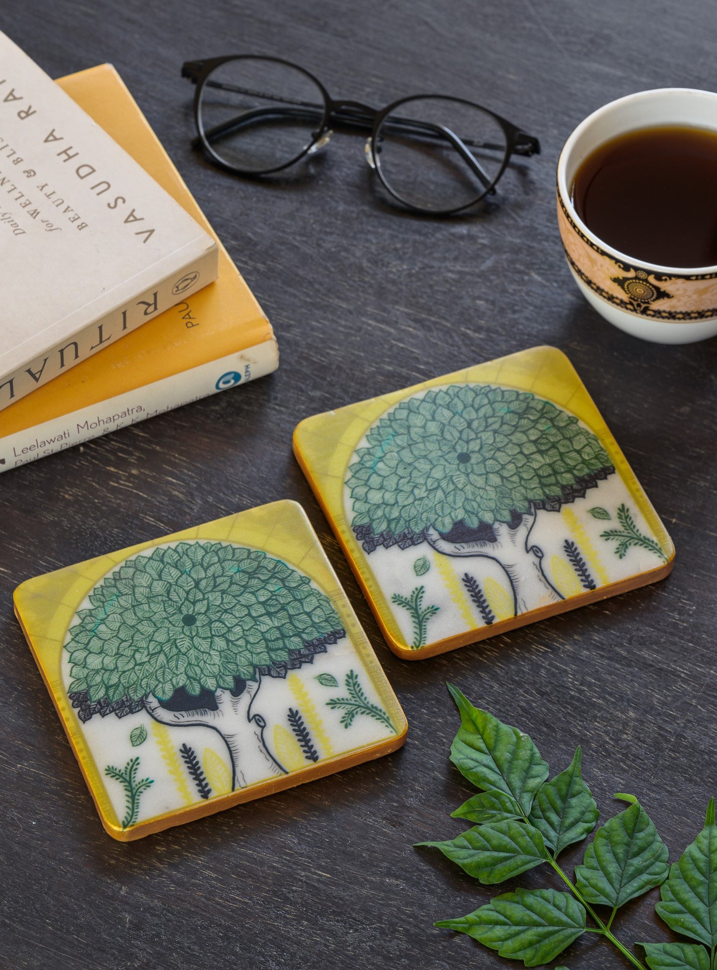 The Indo-Rome Tree - Marble Coaster