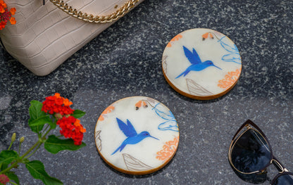 The Petal's Hum - Marble Coaster