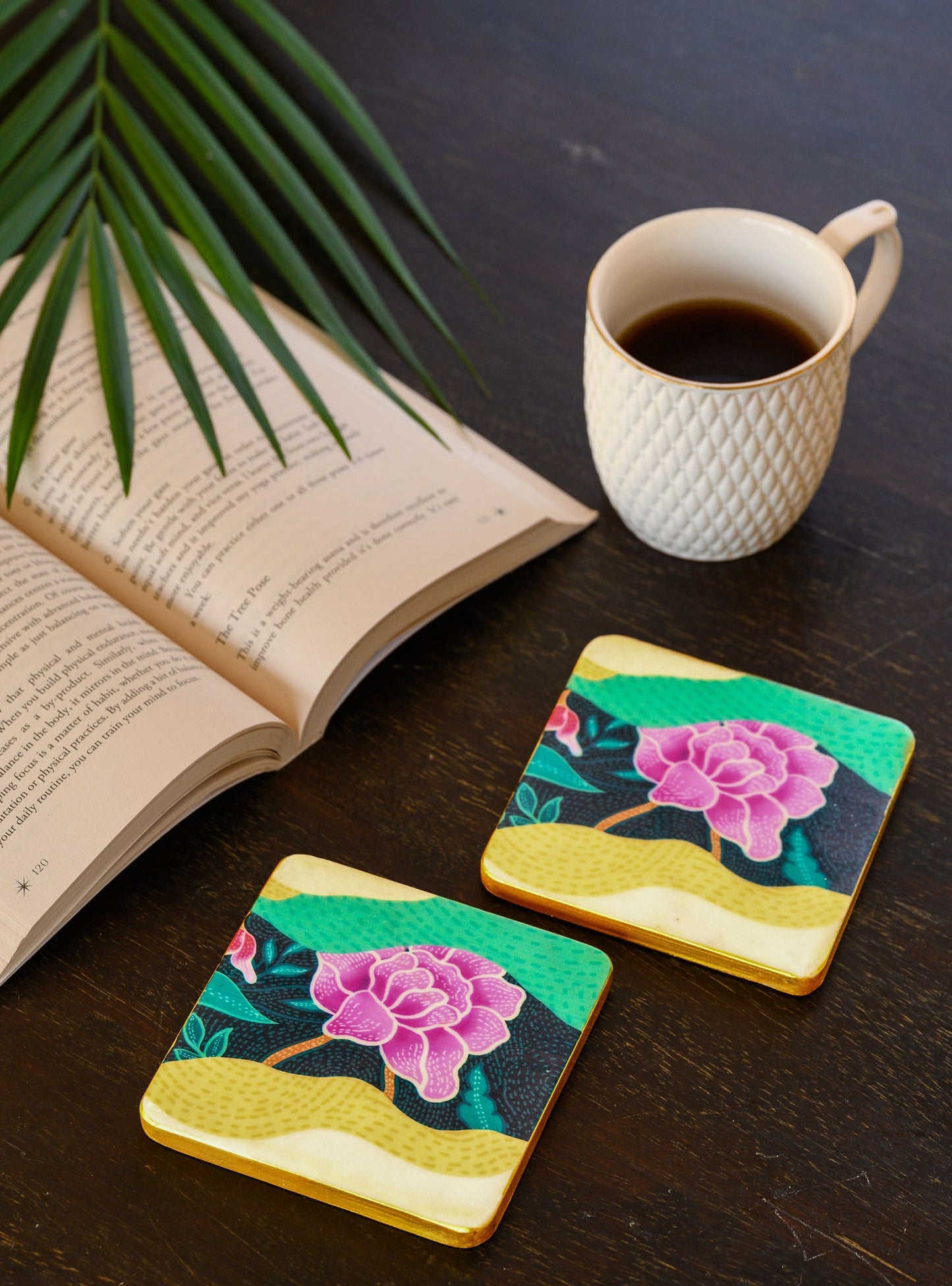 Starry Kantha - Marble Coaster