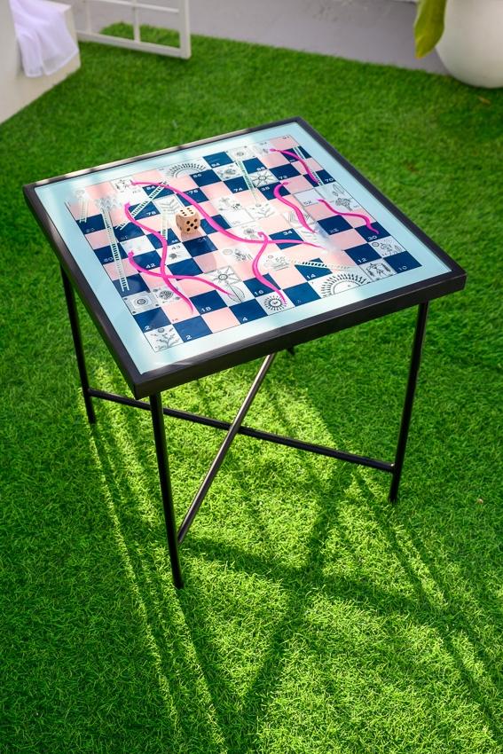 The Colourful Chase -  Patio Table