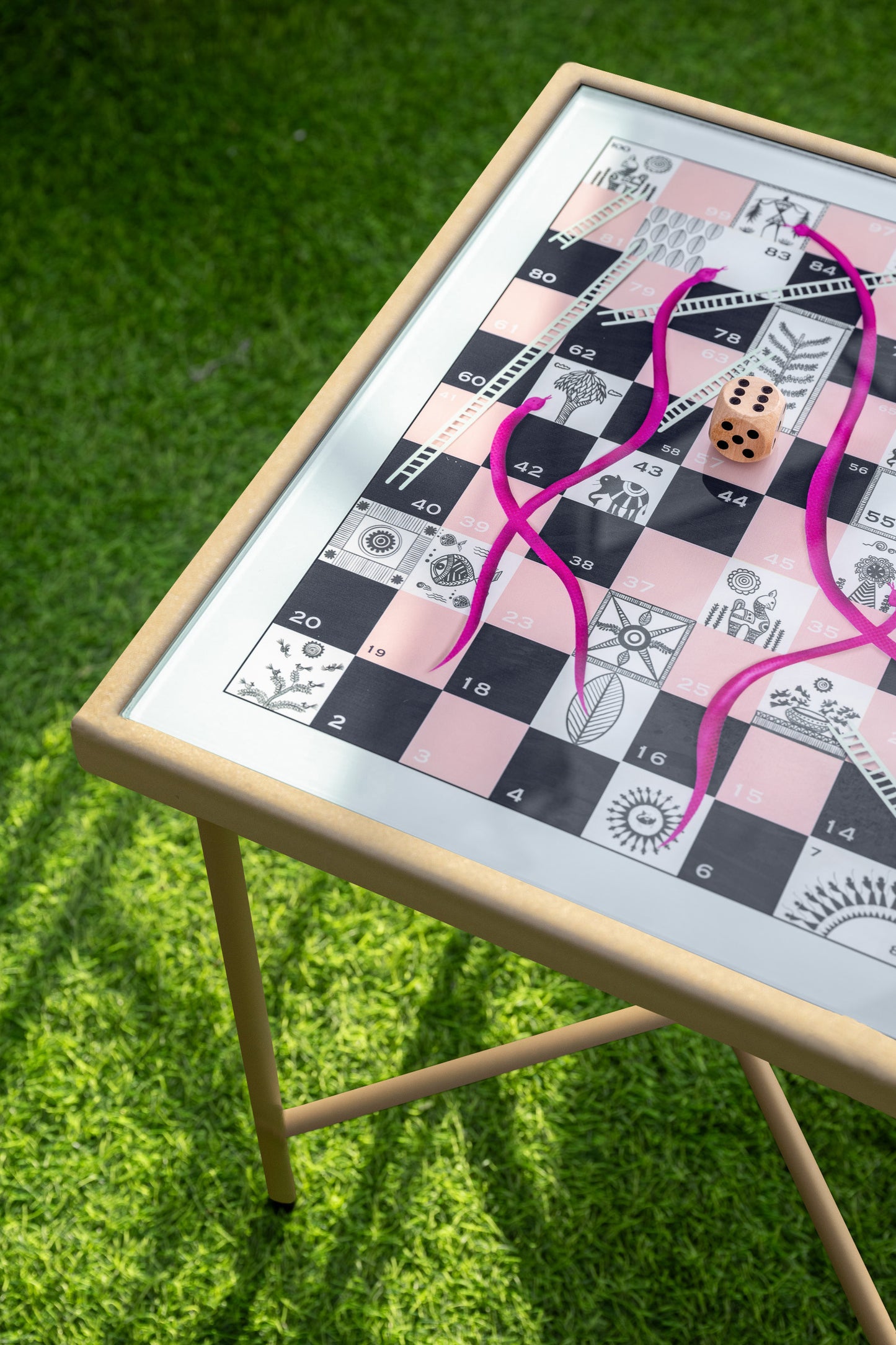 The Colourful Chase -  Patio Table