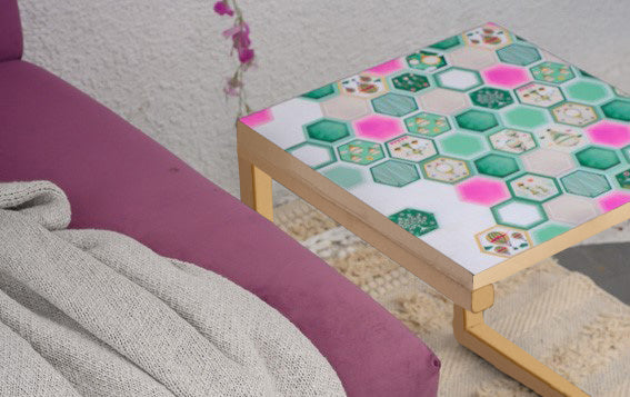 A Seashell's Skyward Journey - Side Table